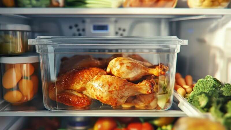 Cooked chicken can last 3 to 4 days